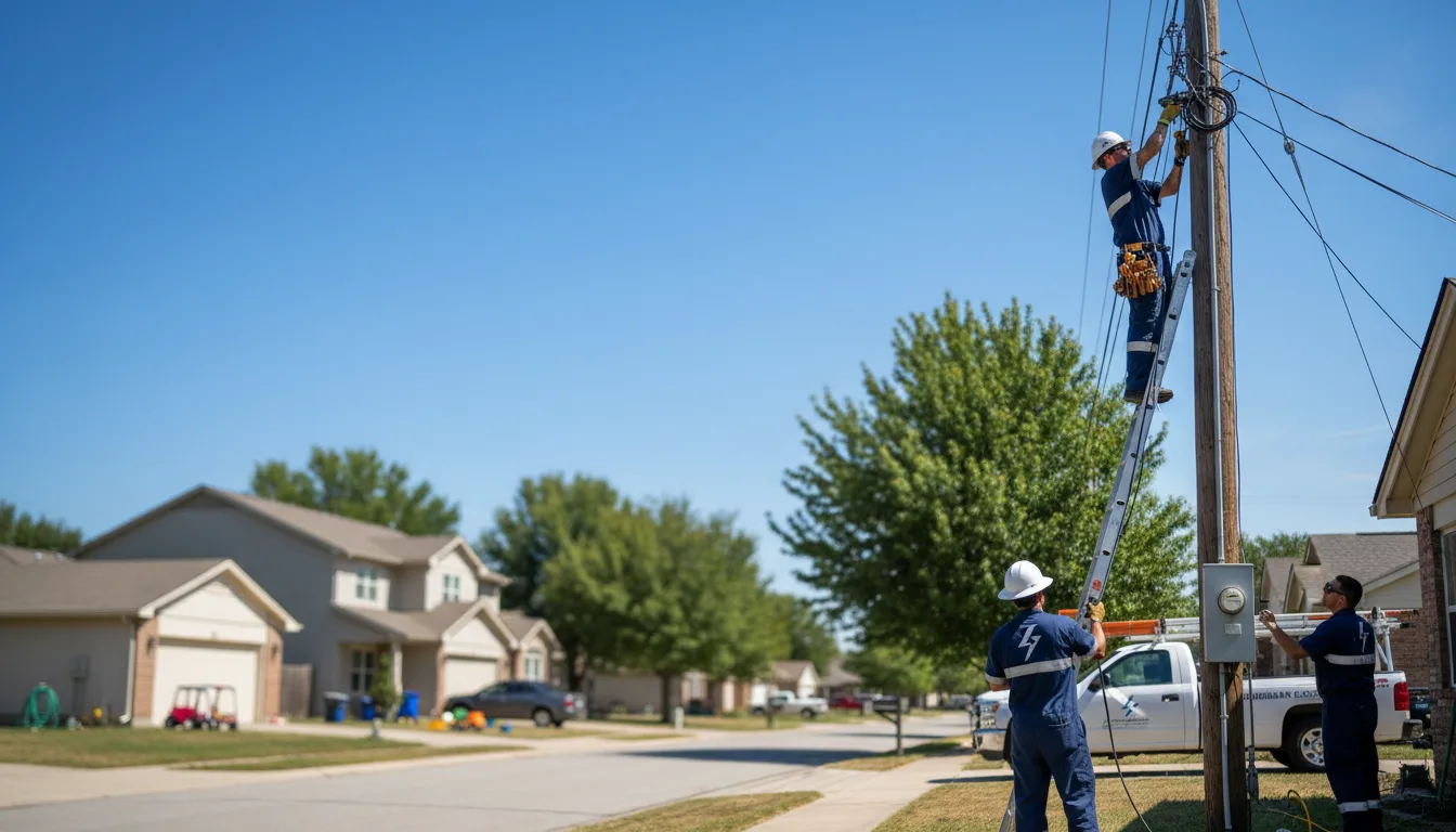 Residential electrician providing installation services in Lost City, WV